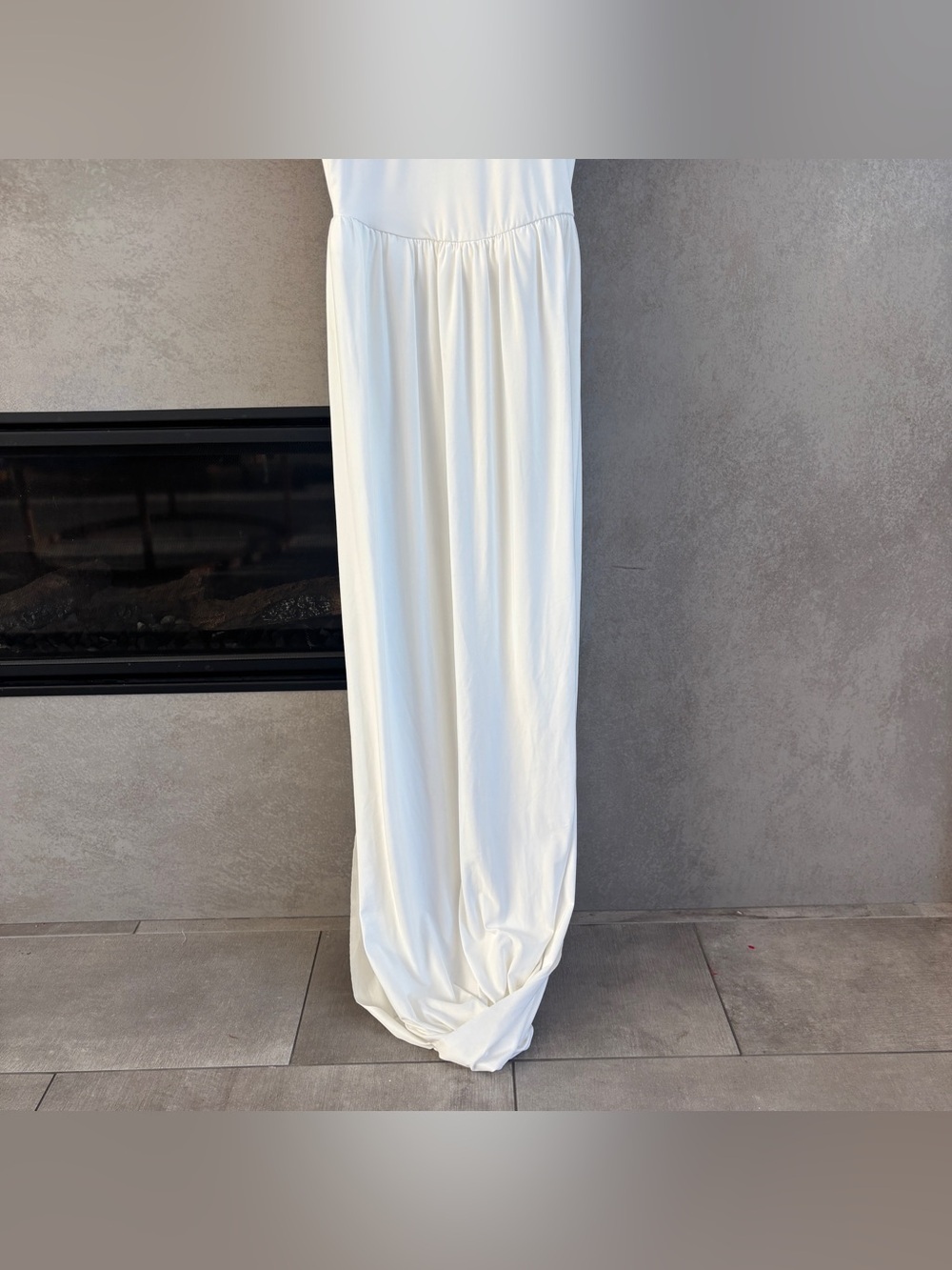 NWT SIERRA DARIEN DRAPED MAXI DRESS WITH SCULPTURAL SKIRT AND SIDE SLIT, SIZE S - Picture 12 of 13